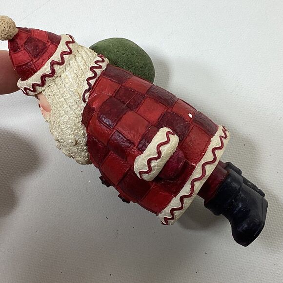 Christmas Santa Figure Ceramic Resin 5" - Picture 4 of 7